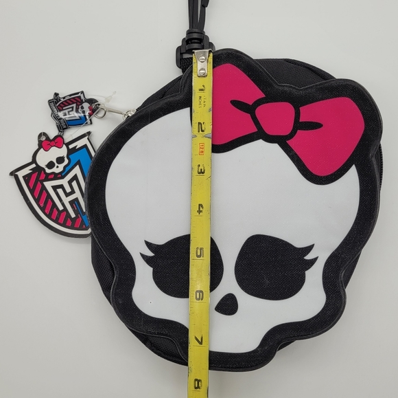 MONSTER HIGH | skull & bow zip pencil case/small clip purse - Picture 8 of 9